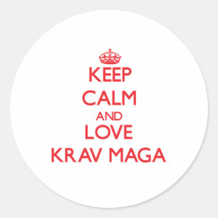 Adesivo Mantenha a calma e ame Krav Maga