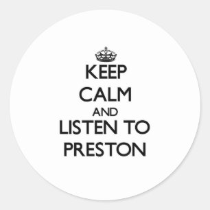 Adesivo Mantenha a calma e escute Preston