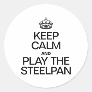 ADESIVO MANTENHA A CALMA E JOGUE O STEELPAN