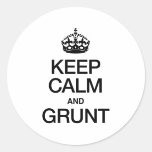ADESIVO MANTENHA A CALMA E O GRUNHIDO