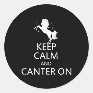 Adesivo Mantenha Calma E Cantor Na Cabeça De Cavalo Andand