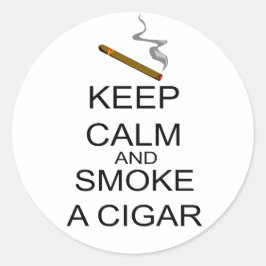 Adesivo Mantenha Calma E Fumar Um Cigarro