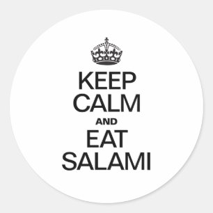 ADESIVO MANTENHA CALMO E COMA O SALAME