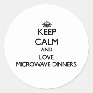 Adesivo Mantenha comensais da calma e da microonda do amor