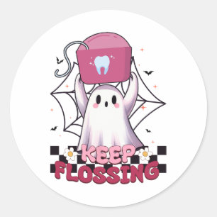 Adesivo Mantenha Fogueira, Fantasma, Hallowee Dental De Gr