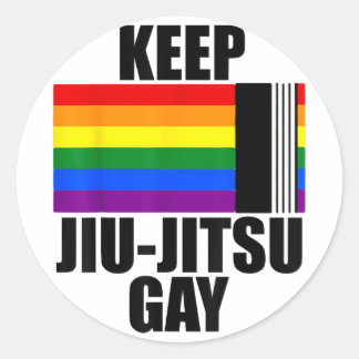 Adesivo Mantenha Jiu Jitsu Gay de Camisa LGBT Orgulho gay 