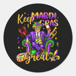 Adesivo Mantenha o Carnaval de Excelente do Mardi Gras Eng