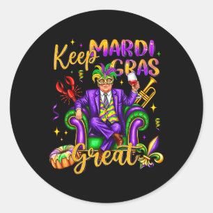 Adesivo Mantenha o Carnaval de Excelente do Mardi Gras Eng