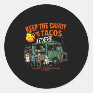 Adesivo Mantenha O Doce Vou Levar Os Tacos - Taco De Hallo
