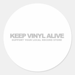 Adesivo Mantenha o vinil vivo
