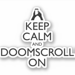 Adesivo Mantenha-Se Calmo E Desloque-Se