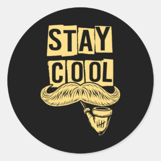 Adesivo Mantenha-se Legal com o tubo do Hipster que fumava
