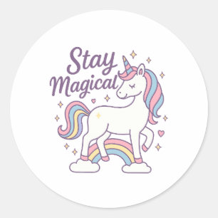 Adesivo Mantenha-se magro no Unicorn Sticker