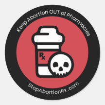 "Manter Aborto Fora" 2" Sticker StopAbortionRx