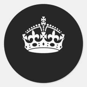 Adesivo MANTER CALM CROWN em decoro preto