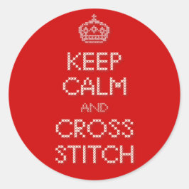 Adesivo Manter Calma e Cortar