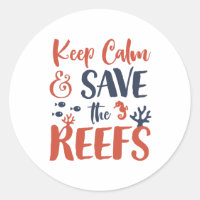Manter Calmo e Salvar Recifes de Coral Mergulho Ma