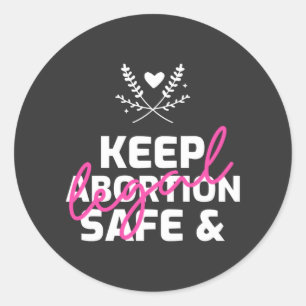 Adesivo Manter O Aborto Seguro E Legal