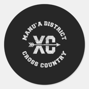 Adesivo Manua District Cross Country Retro Desgastado Xc R