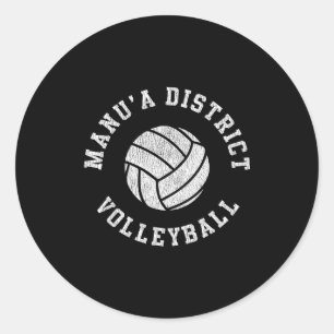 Adesivo Manua Distrito Volei Retro Distressed Equipe Vb