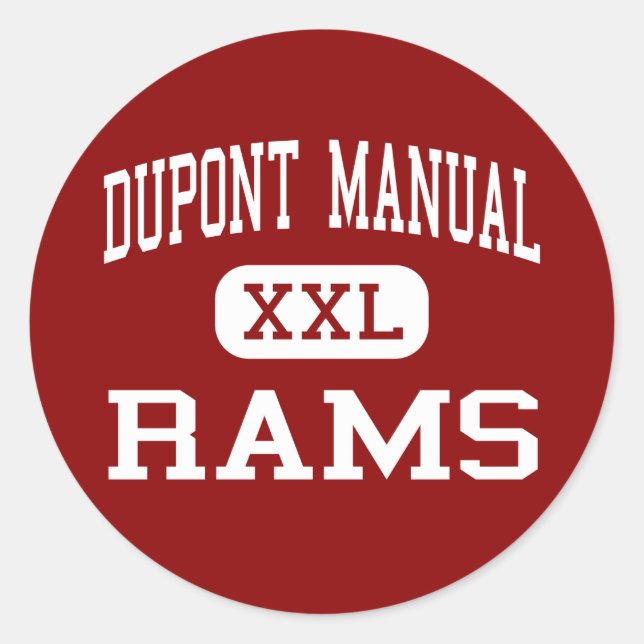 Adesivo Manual Dupont - Rams - High - Louisville Kentucky (Frente)