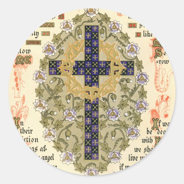 Adesivo Manuscrito iluminado para Septuagesima e Lent (Frente)