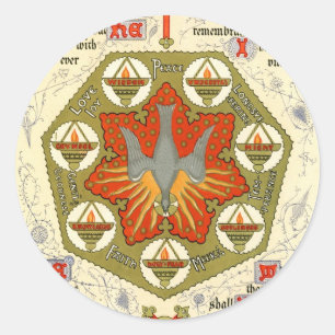 Adesivo Manuscrito iluminado para Whitsuntide