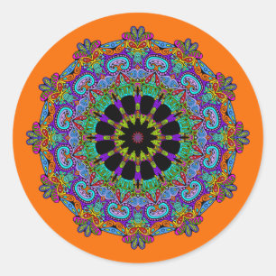 Adesivo Manuscrito Mandala Relógio Face 24