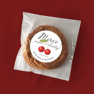 Adesivo Manuscrito Manuscrito De Casamento De Cerejas Boni