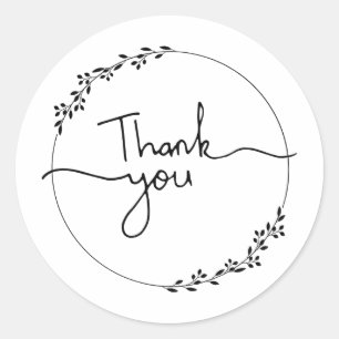 Adesivo Manuscrito Obrigado Sticker