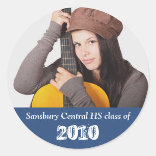 Adesivo Manutenção da memória de graduação azul do marinho