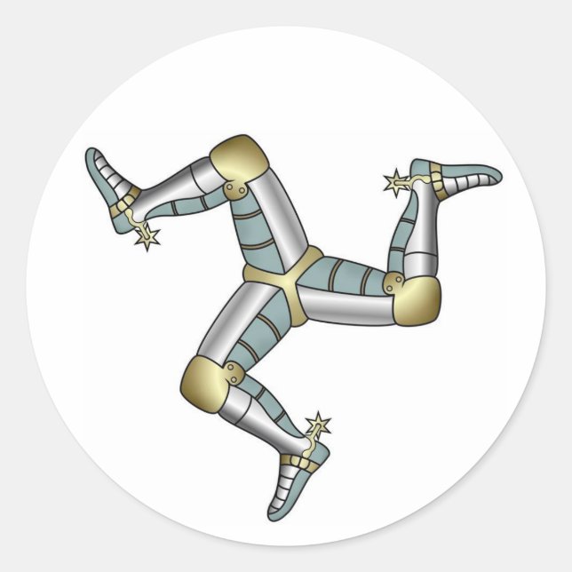 Adesivo Manx Três Pernas do Homem (Frente)