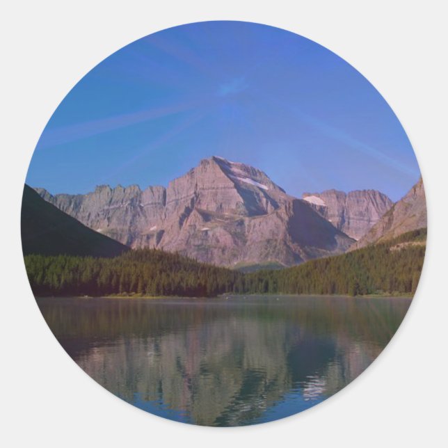 Adesivo Many Glacier in Glacier National Park, Montana (Frente)