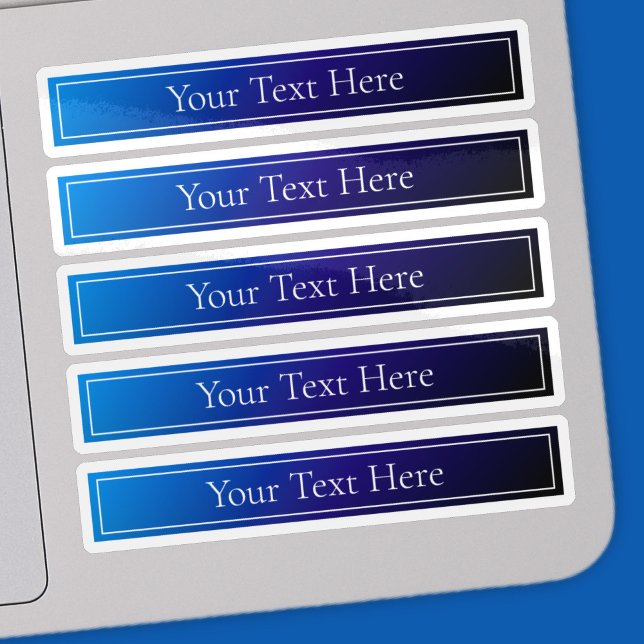 Adesivo Mão Azul Brilhante Moderno e Gradiente Roxo (Criador carregado)