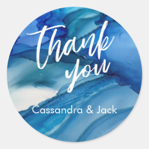 Adesivo Mão Colar Abstrato de Arte Verde Azul