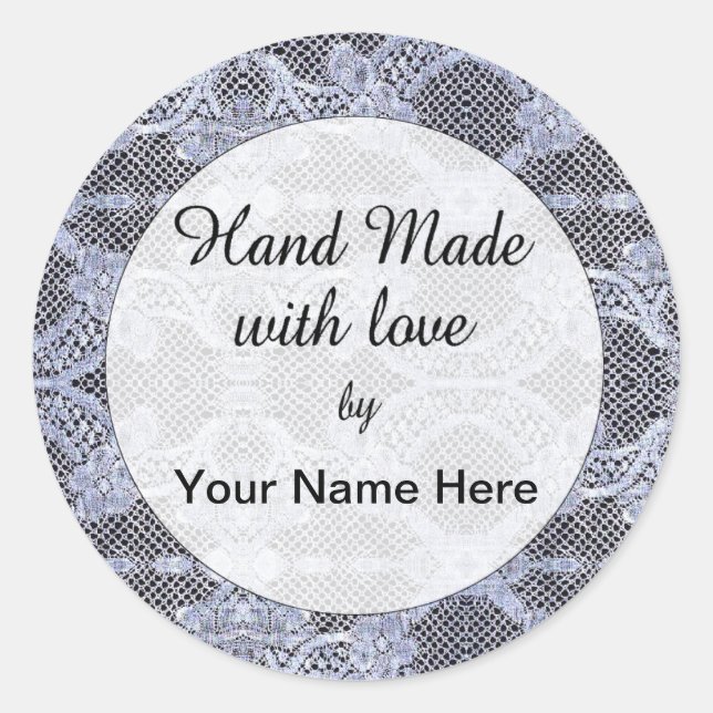 Adesivo Mão Feita Com Pente De Amor (Frente)