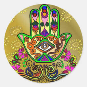 Adesivo Mão ouro de Fátima, Sticker