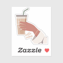 Adesivo Mão segurando uma xícara de café
