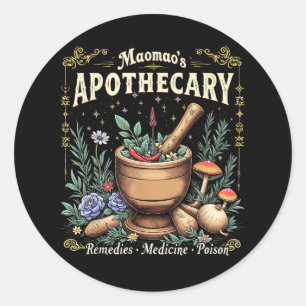 Adesivo Maomaos Apothecary Fantasy Herbal Potion Art