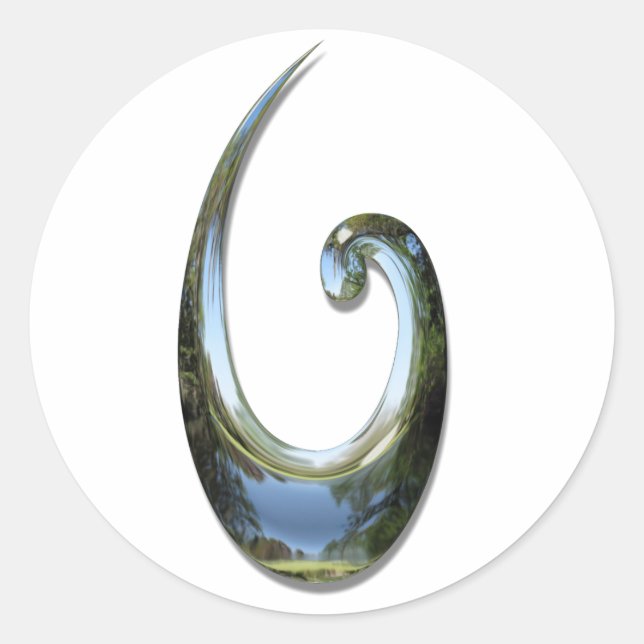 Adesivo Maori Fish Hook - Chrome (Frente)