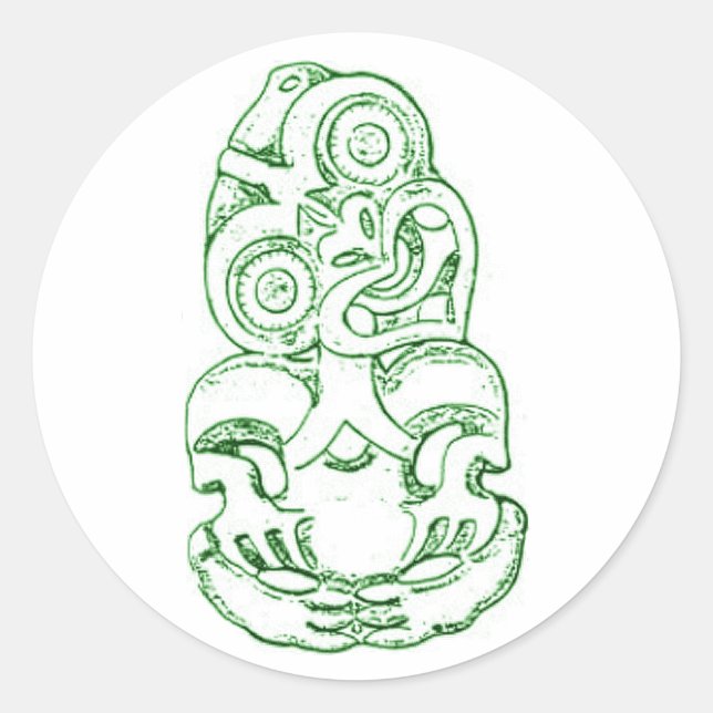 Adesivo Maori Hei-Tiki Sketch Sticker (Frente)