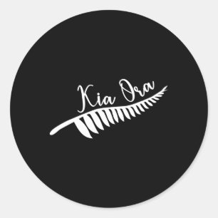 Adesivo Maori Kia Ora Silver Fern Tatuagem Tribal Nova Zel