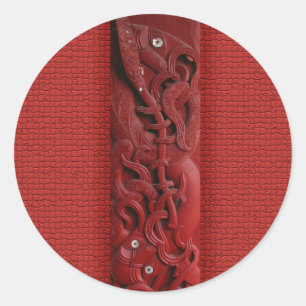 Adesivo Maori Kupe Carving Sticker
