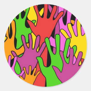 Adesivo Mãos de ondulação