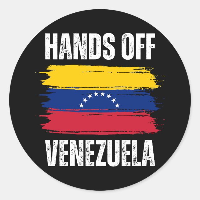 Adesivo Mãos Fora da Venezuela (Frente)