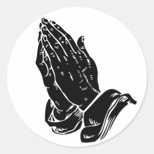 Adesivo Mãos na oração