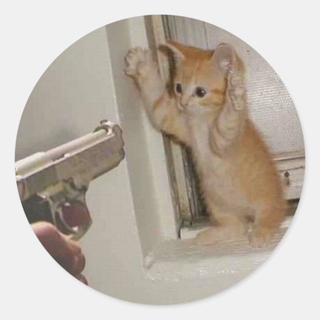 Adesivo Mãos Para Cima! (Frente)