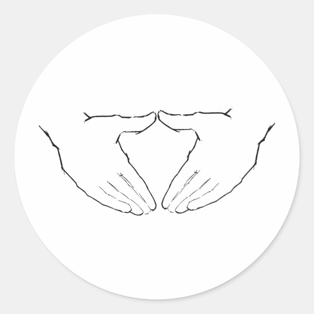 ADESIVO MÃOS QUE AMAM (Frente)