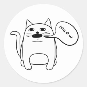 Adesivo Maow Cat