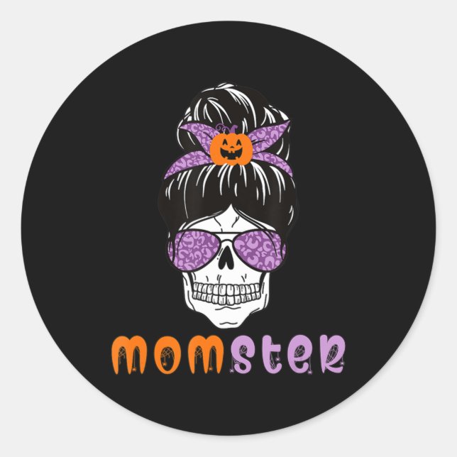 Adesivo Mãozinho Mãe Monstro Halloween (Frente)